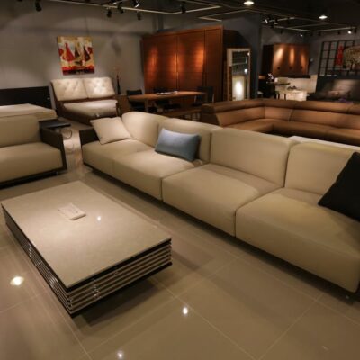 Beige 3-seat Sofa